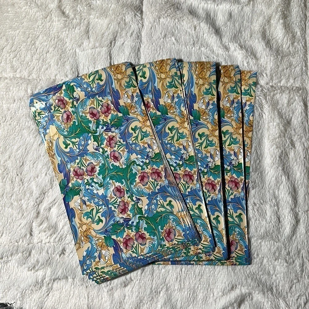 6” x 9” Poly Mailers Floral Paisley print poly mailers- 40 self sealing mailers